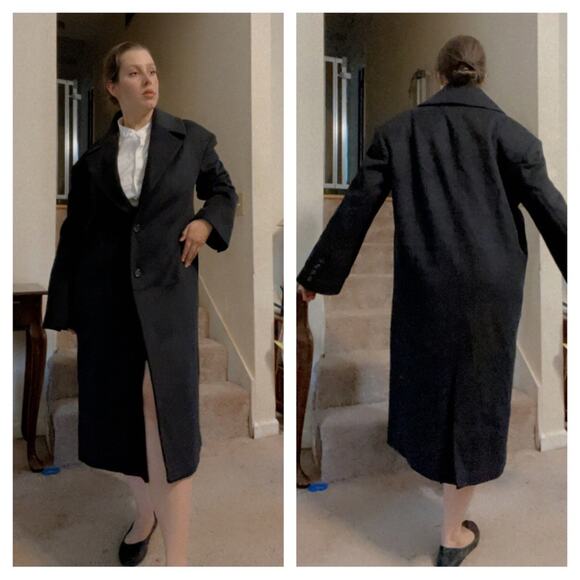 MADEINAM designer overcoat black - Picture 5 of 10